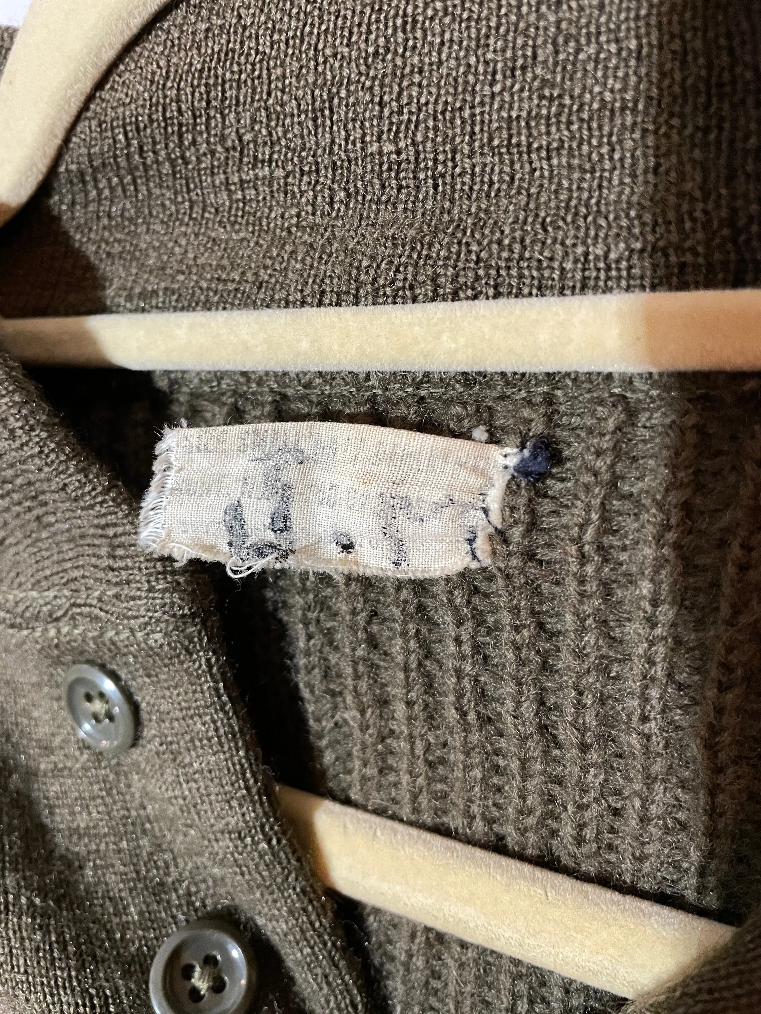 1986 Olive Military Combat Sweater