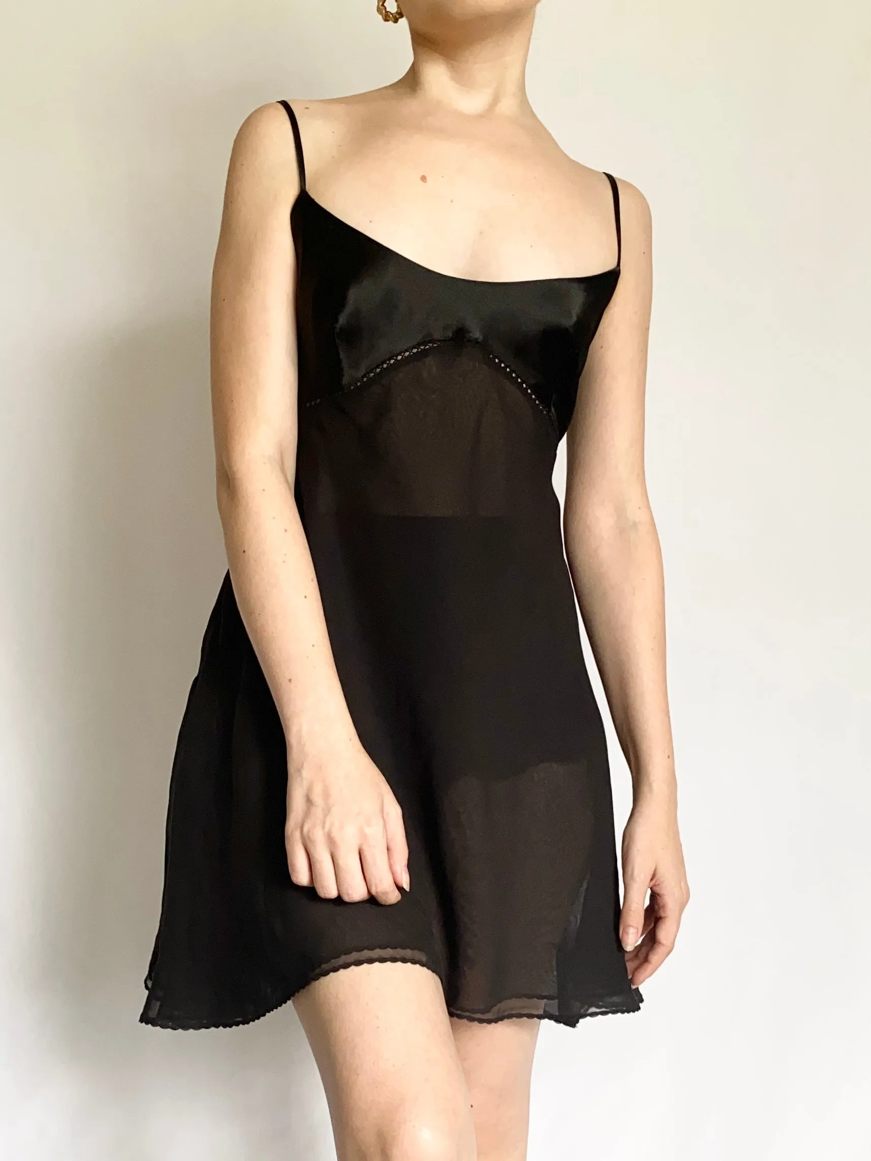 90s Victoria's Secret Midnight Slip Dress (S)