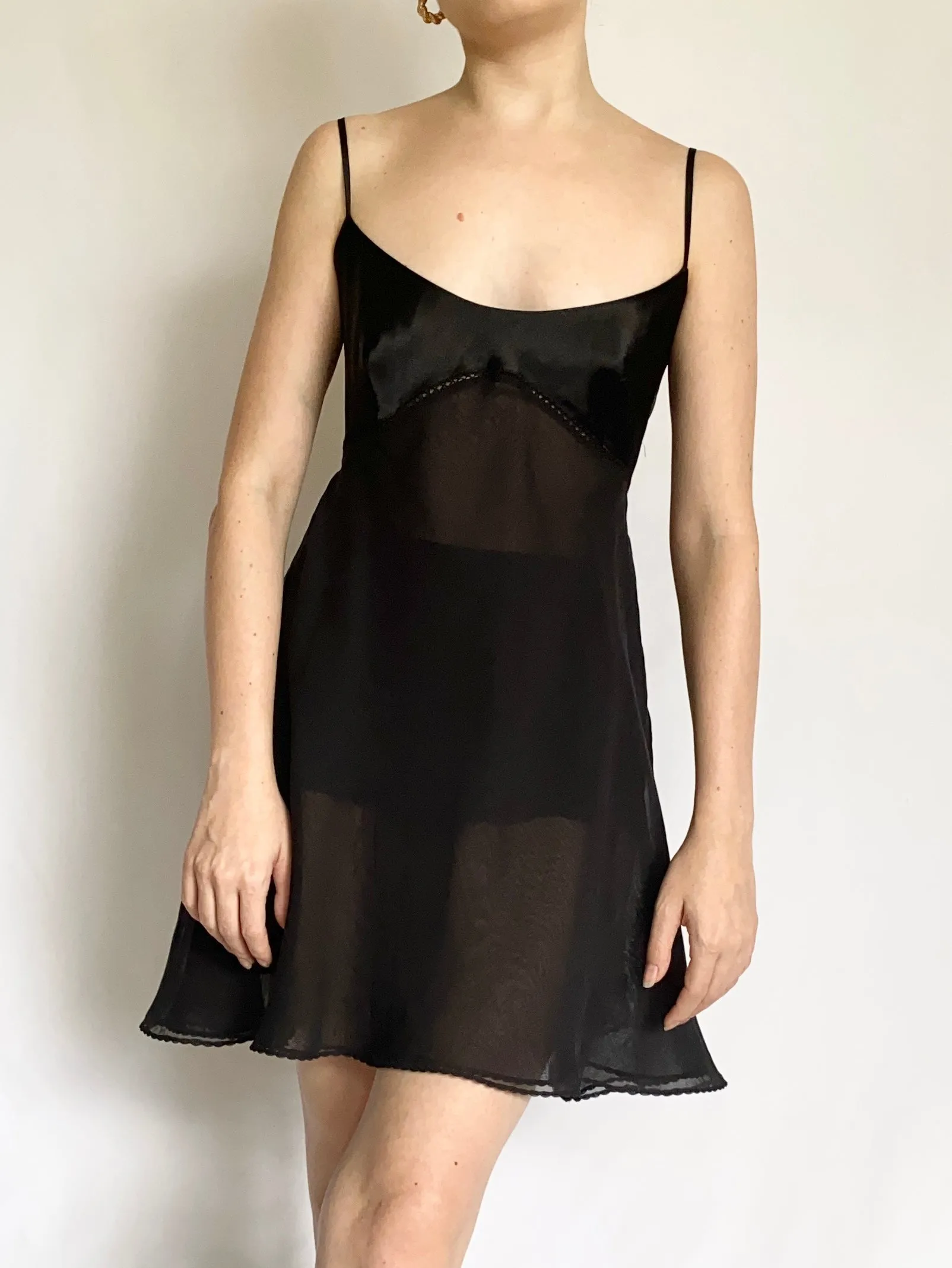 90s Victoria's Secret Midnight Slip Dress (S)