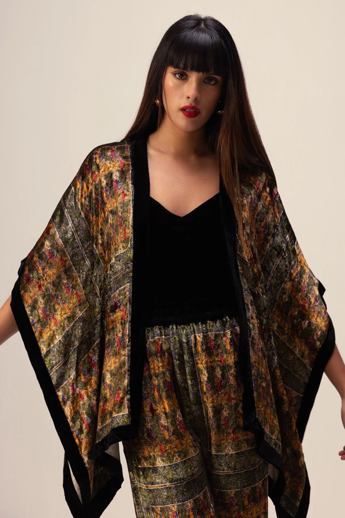 Abstract Kimono Top & Pants