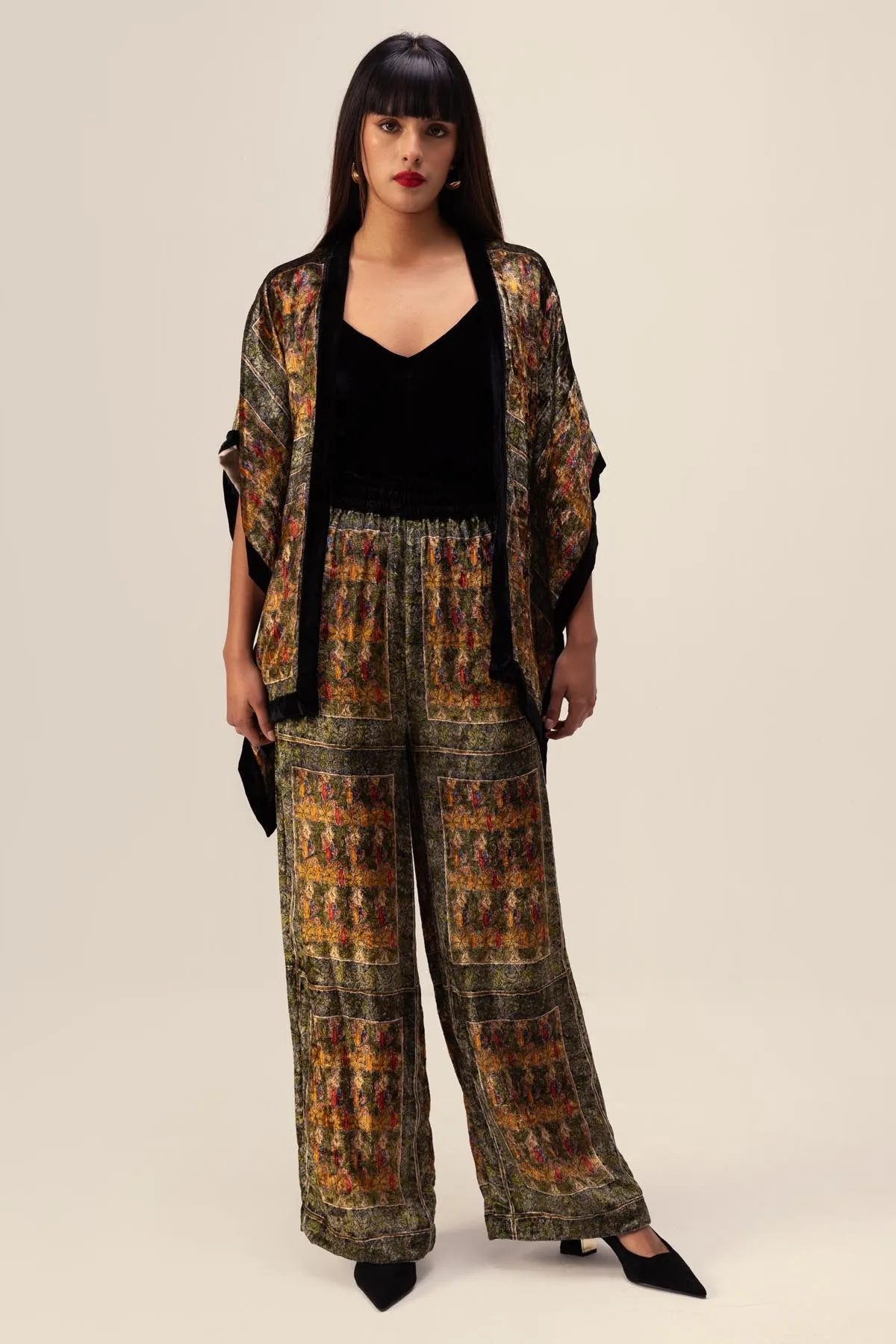 Abstract Kimono Top & Pants