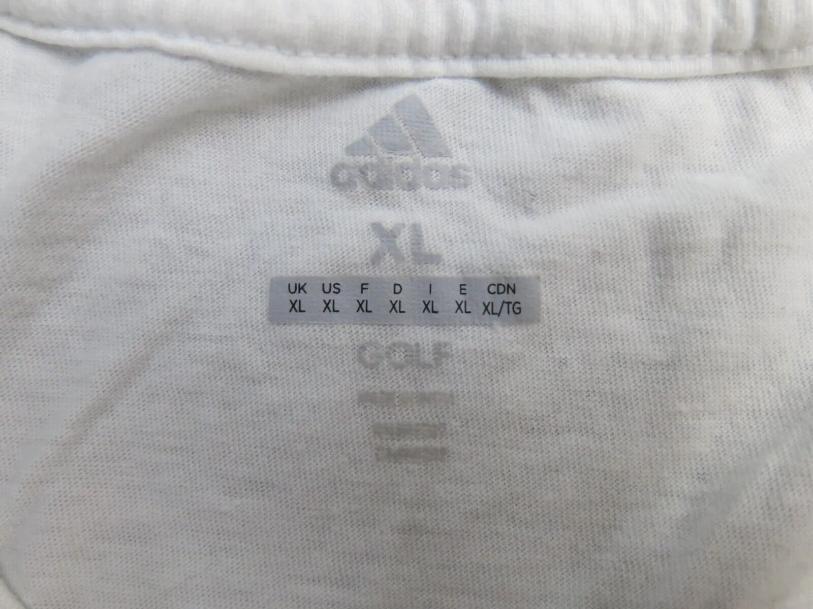 Adidas Womens Casual T Shirt Top Pullover Cap Sleeve Round Neck White Size XL