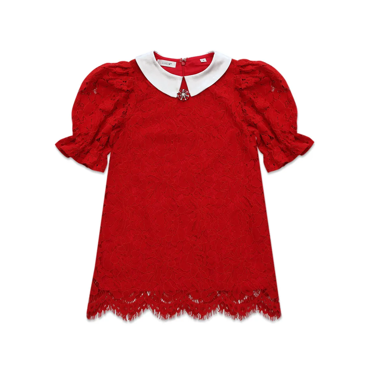 Amy Lace Dress Red