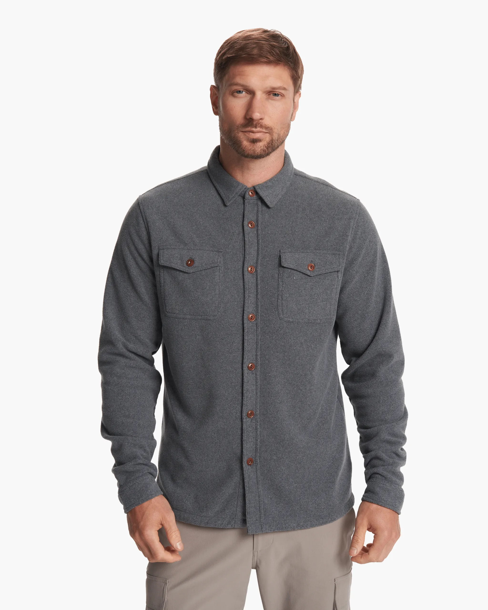 Aspen Shirt Jacket - Heather Grey