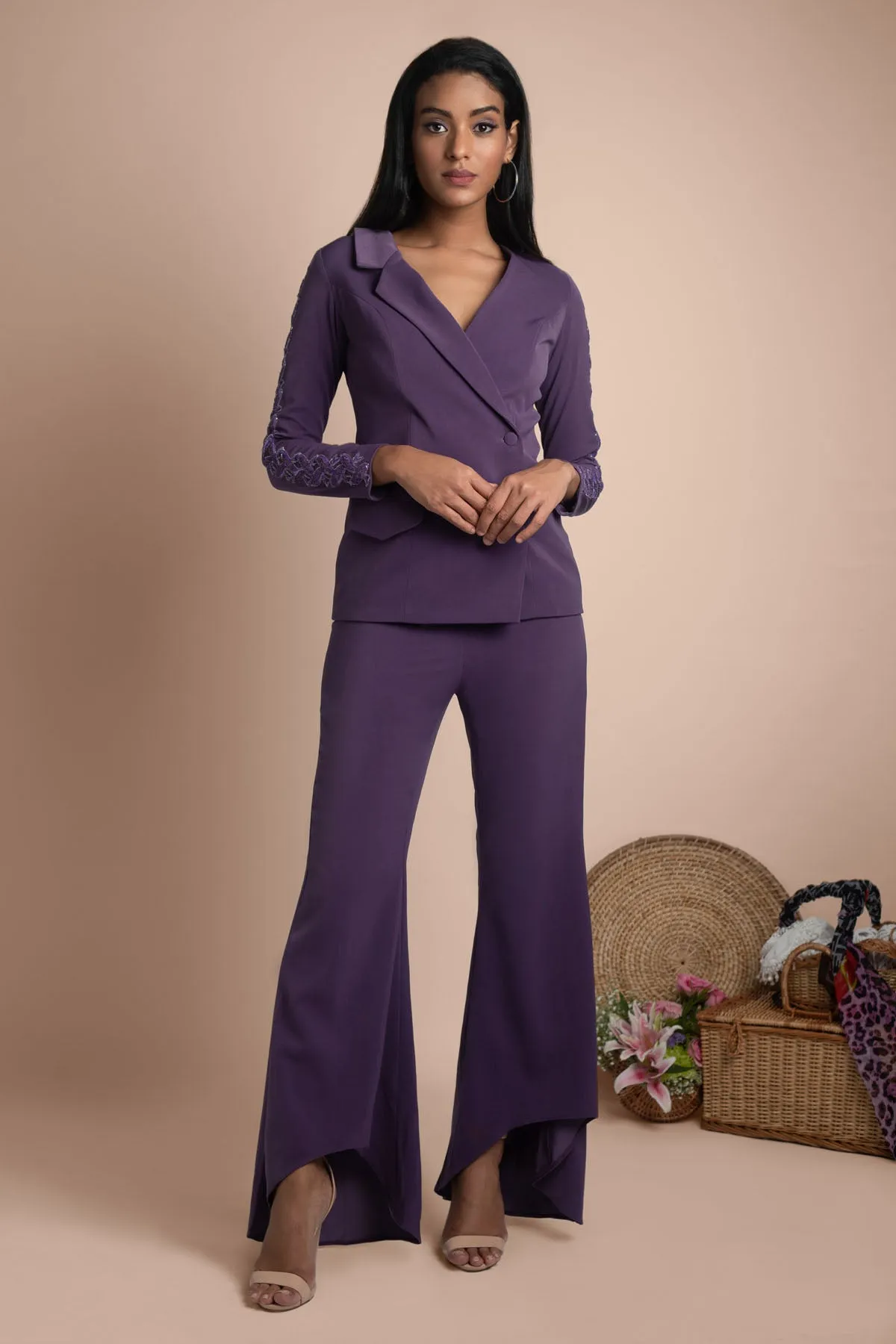 Asymmetric Pant Suit