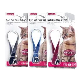 Beaphar Soft, Velvet Flea Collar for Cats with Bell