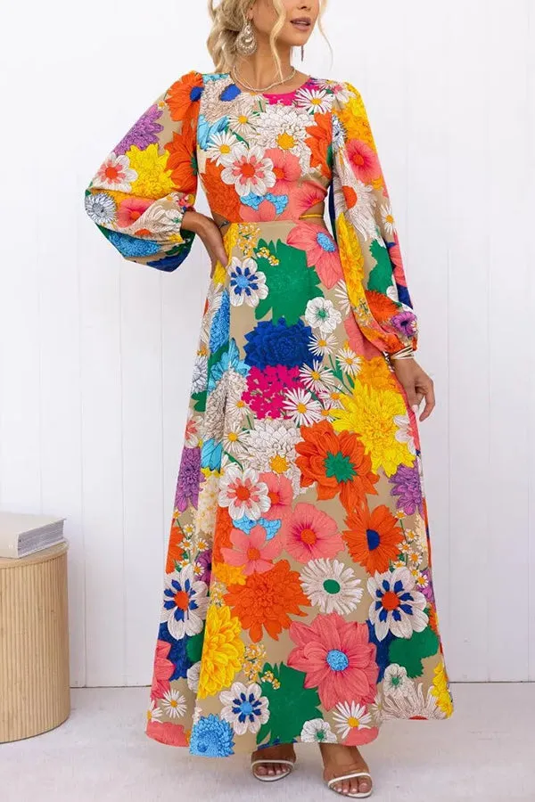 Bloom™ - Forever Floral Cutout Maxi Dress