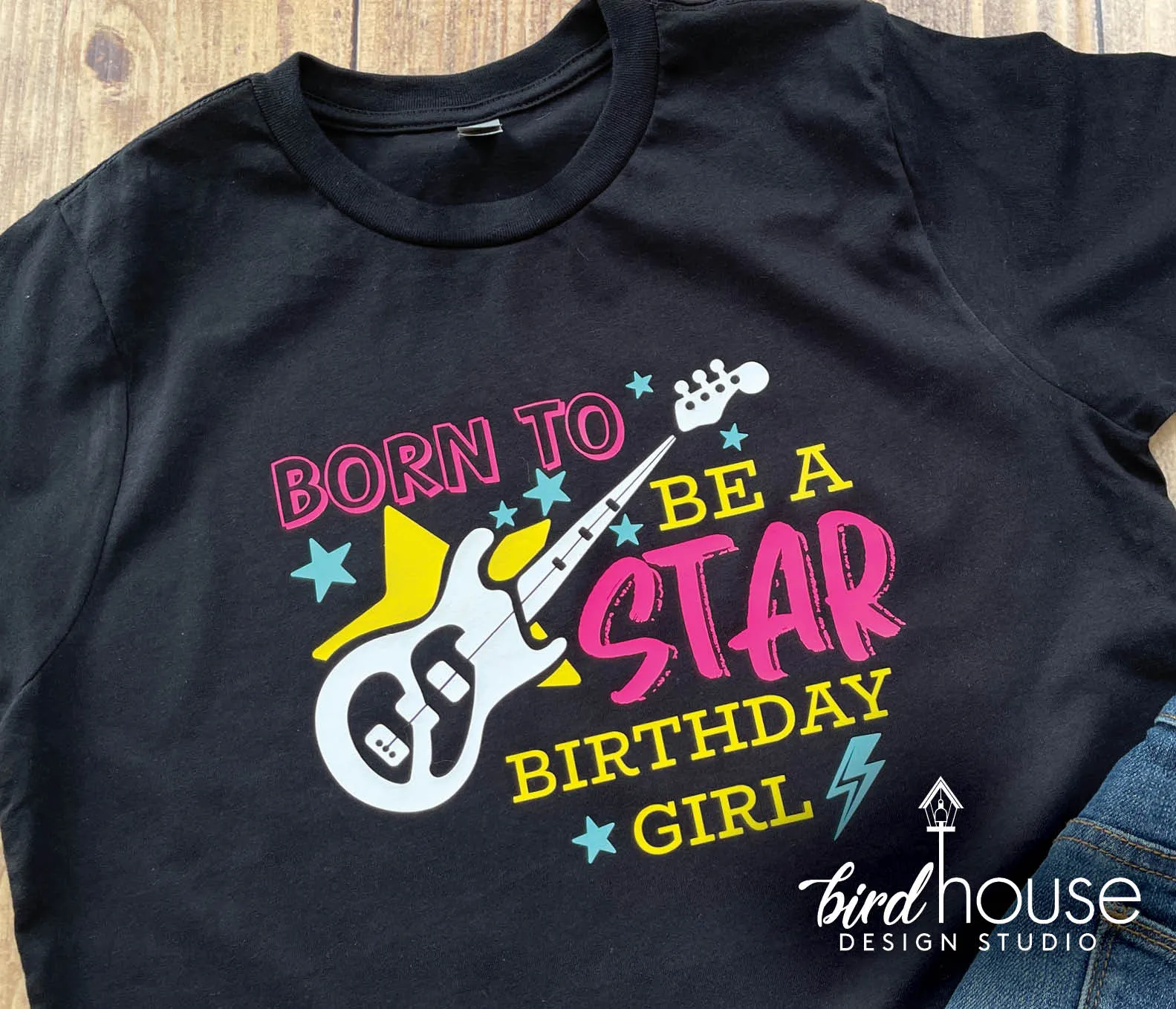 Born to Be a Star Birthday Girl Shirt