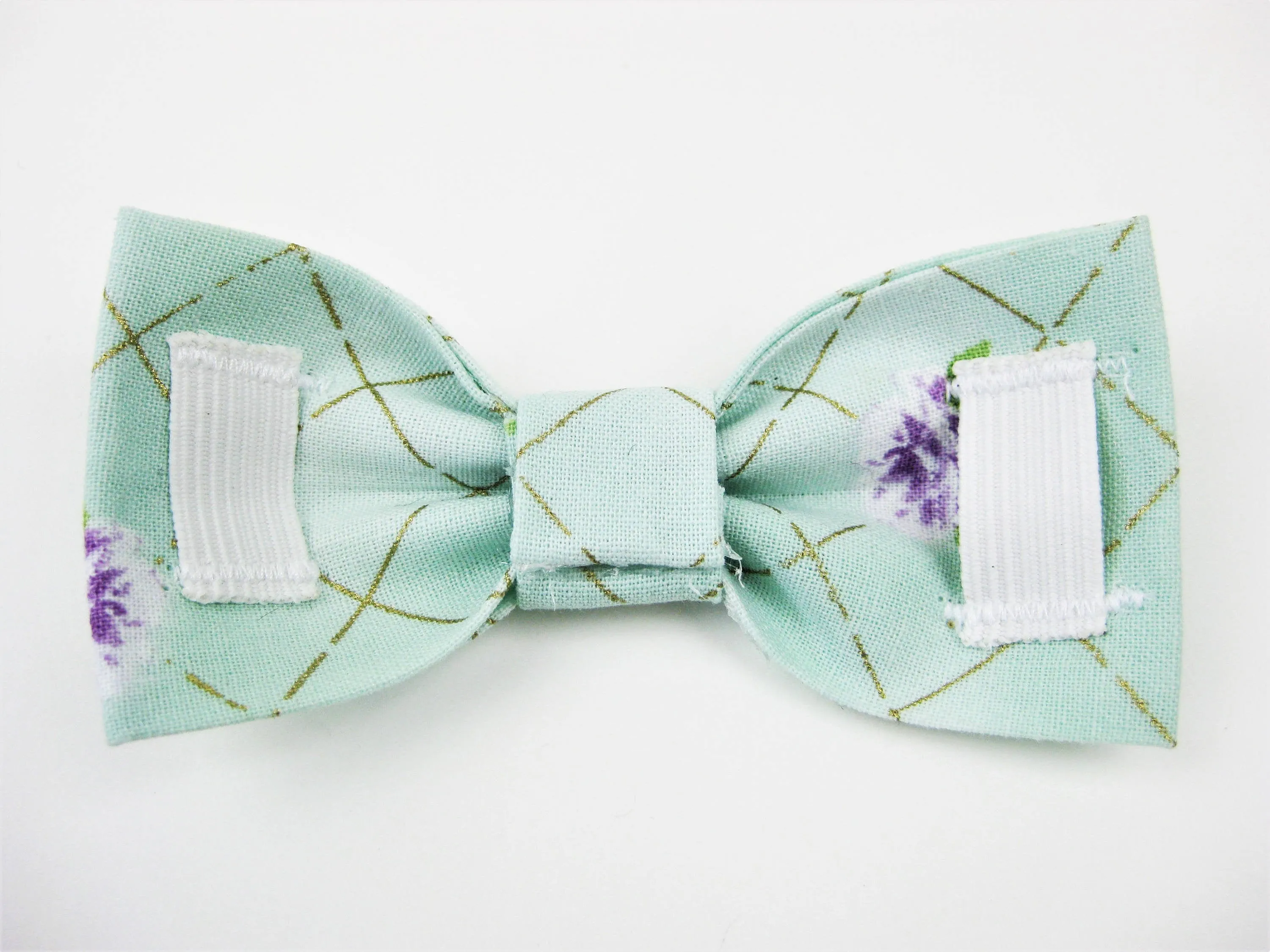 Bowtie Collar | Sage, Plaid, and Ivory