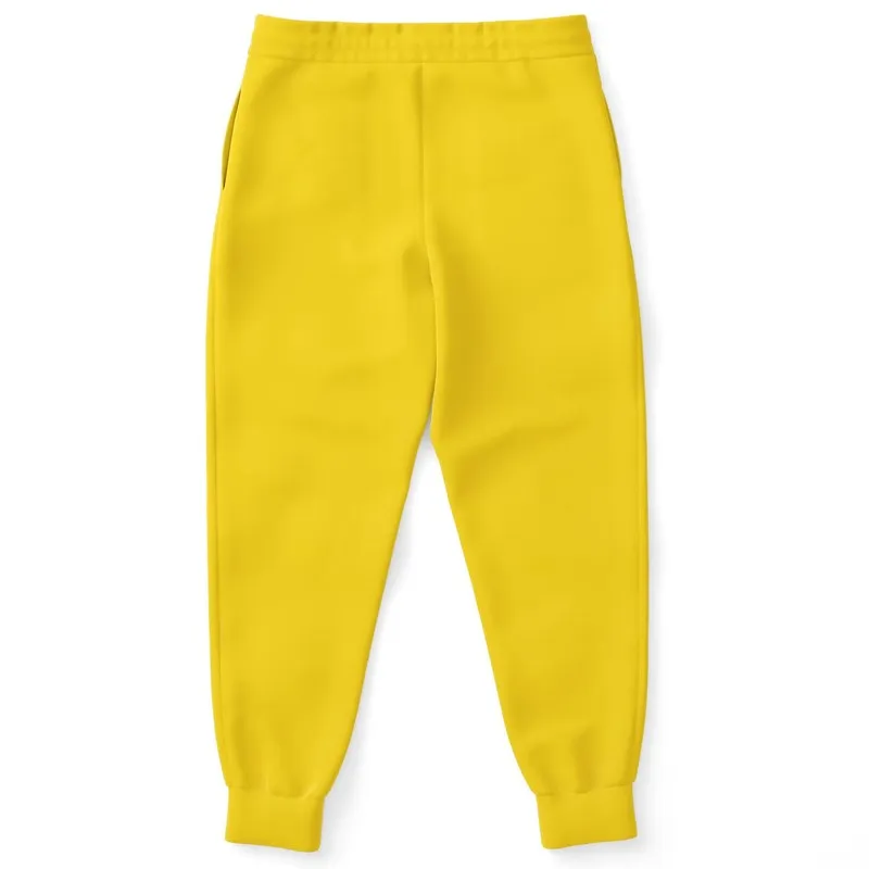 Bright Yellow Joggers | Unisex | with PLUS sizes | Bright Pure Yellow | C0M12Y100K0