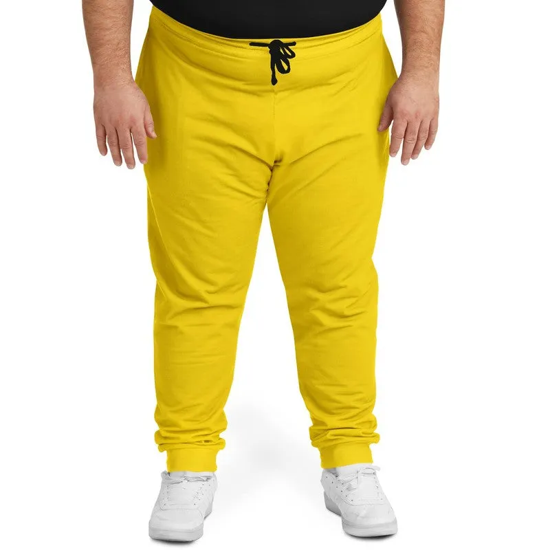 Bright Yellow Joggers | Unisex | with PLUS sizes | Bright Pure Yellow | C0M12Y100K0