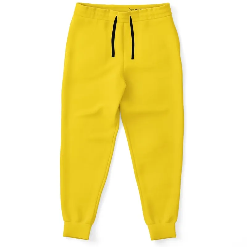 Bright Yellow Joggers | Unisex | with PLUS sizes | Bright Pure Yellow | C0M12Y100K0