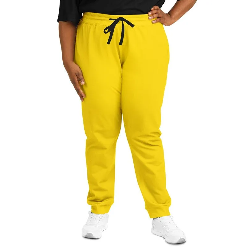 Bright Yellow Joggers | Unisex | with PLUS sizes | Bright Pure Yellow | C0M12Y100K0