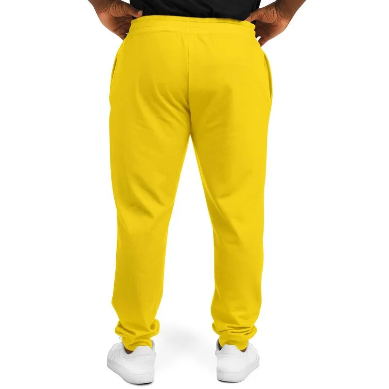 Bright Yellow Joggers | Unisex | with PLUS sizes | Bright Pure Yellow | C0M12Y100K0