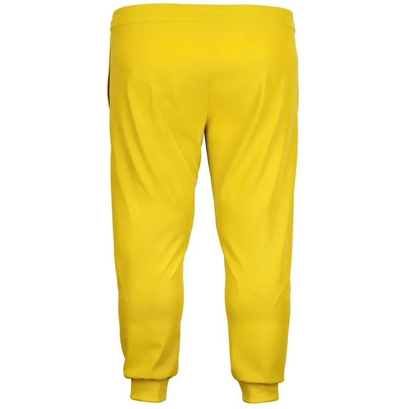 Bright Yellow Joggers | Unisex | with PLUS sizes | Bright Pure Yellow | C0M12Y100K0