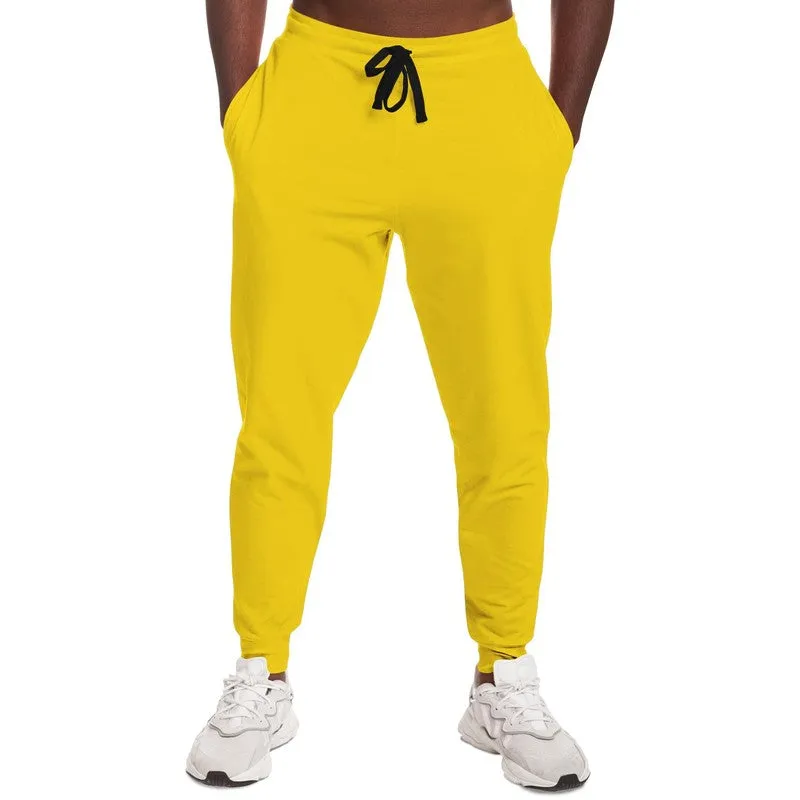 Bright Yellow Joggers | Unisex | with PLUS sizes | Bright Pure Yellow | C0M12Y100K0