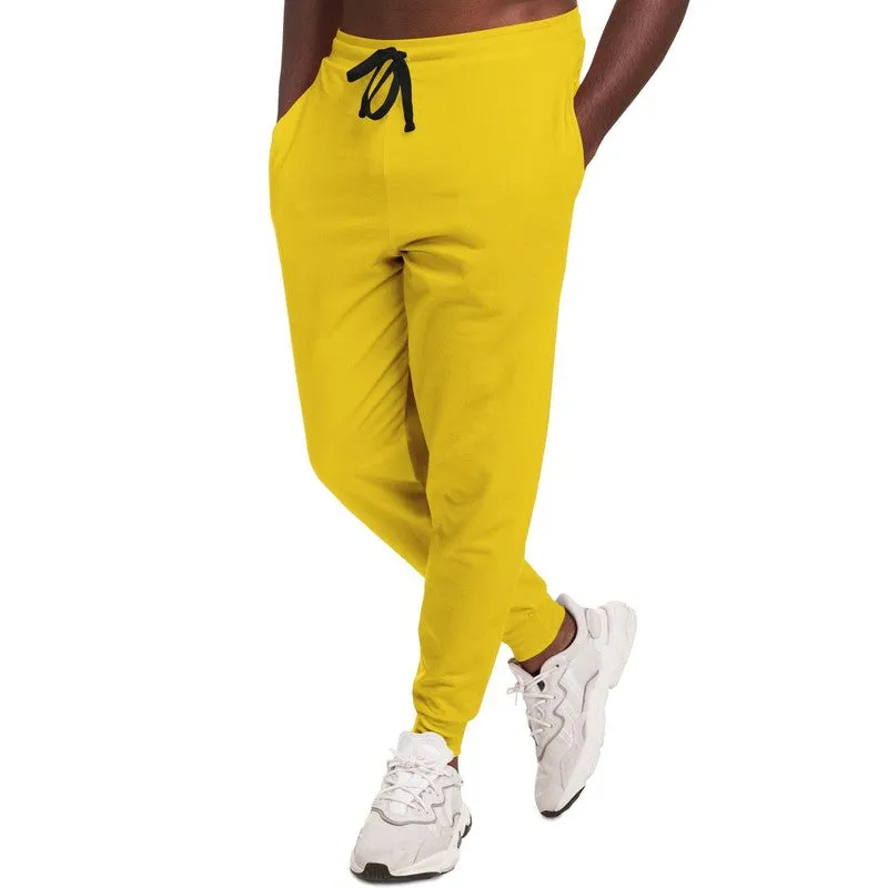 Bright Yellow Joggers | Unisex | with PLUS sizes | Bright Pure Yellow | C0M12Y100K0