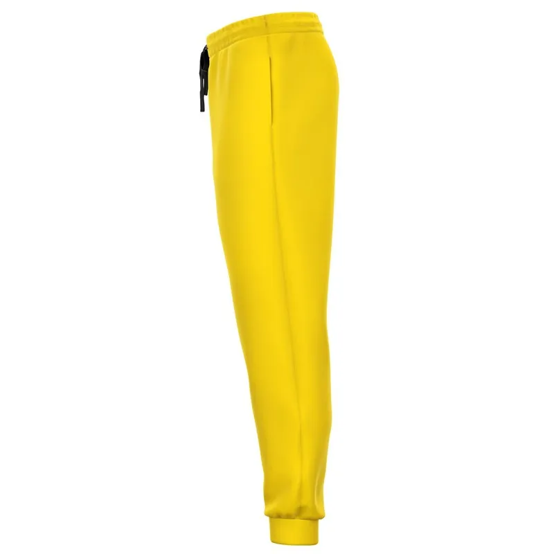 Bright Yellow Joggers | Unisex | with PLUS sizes | Bright Pure Yellow | C0M12Y100K0