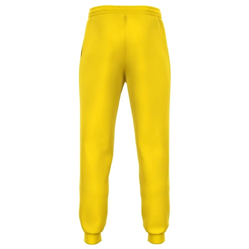 Bright Yellow Joggers | Unisex | with PLUS sizes | Bright Pure Yellow | C0M12Y100K0