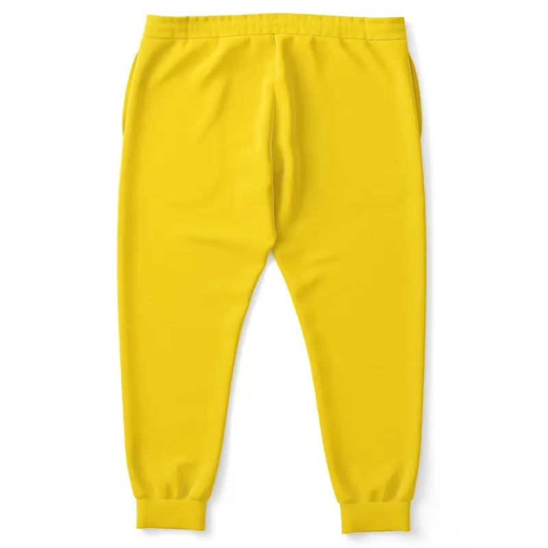 Bright Yellow Joggers | Unisex | with PLUS sizes | Bright Pure Yellow | C0M12Y100K0