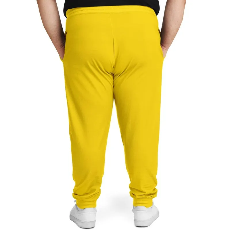 Bright Yellow Joggers | Unisex | with PLUS sizes | Bright Pure Yellow | C0M12Y100K0