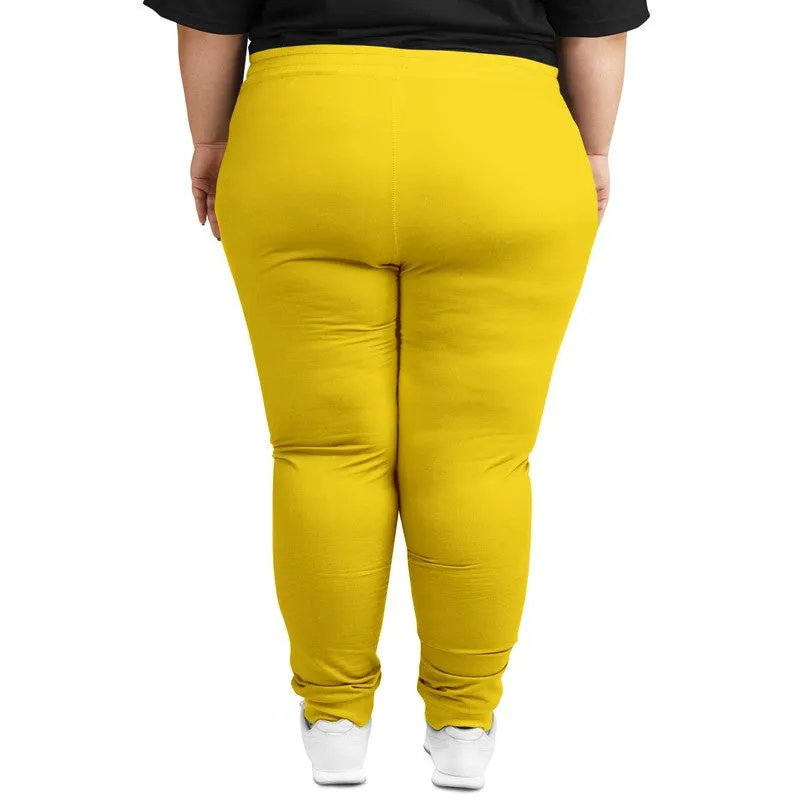 Bright Yellow Joggers | Unisex | with PLUS sizes | Bright Pure Yellow | C0M12Y100K0