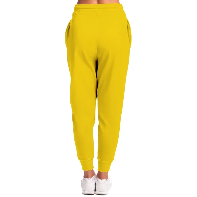 Bright Yellow Joggers | Unisex | with PLUS sizes | Bright Pure Yellow | C0M12Y100K0