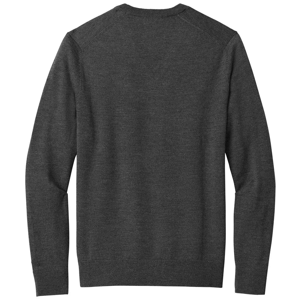 Brooks Brothers Men's Windsor Grey Heather Washable Merino V-Neck Sweater