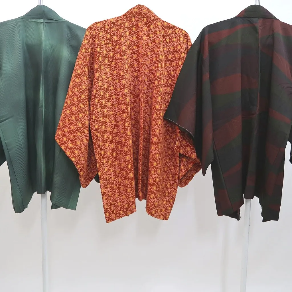 Bundle 15pcs Silk Colored Haori Jacket Wholesale Bulk Free Shipping #366