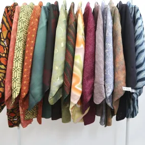 Bundle 15pcs Silk Colored Haori Jacket Wholesale Bulk Free Shipping #366