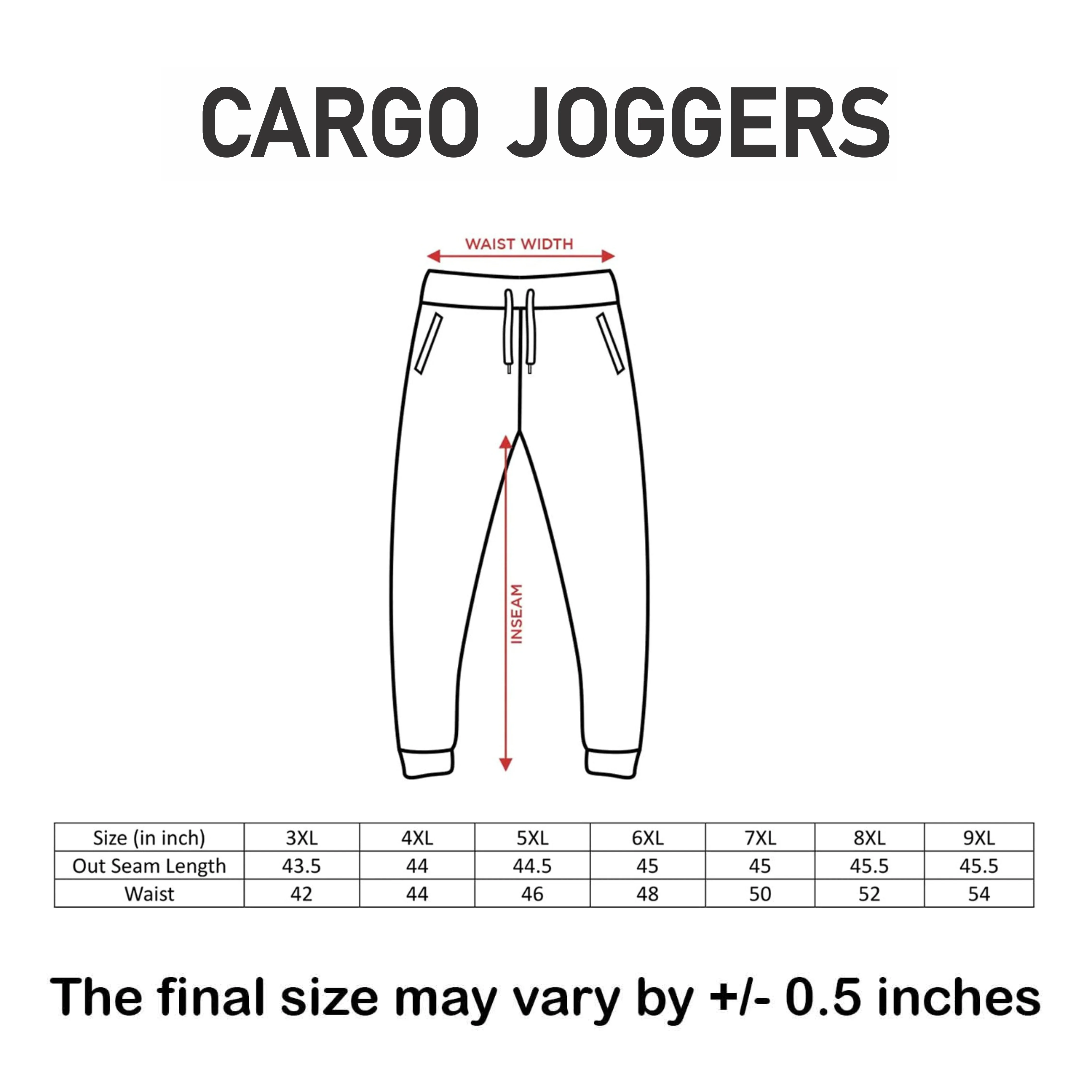 Cargo Joggers Plus Size