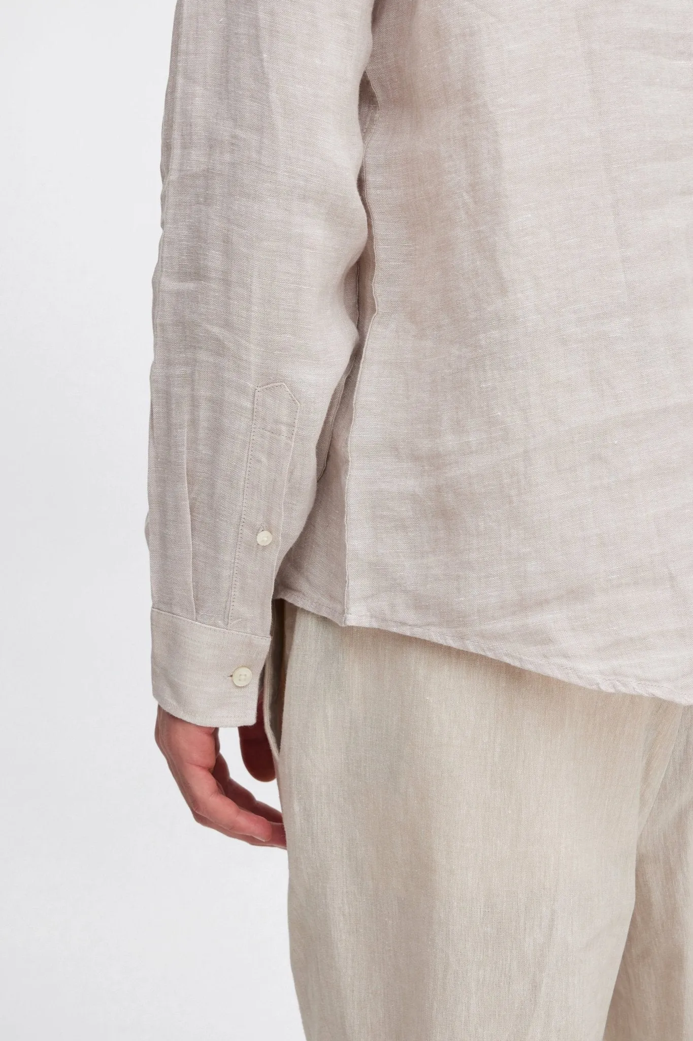 CASUAL FRIDAY - Anton BD LS linen shirt - 20504348