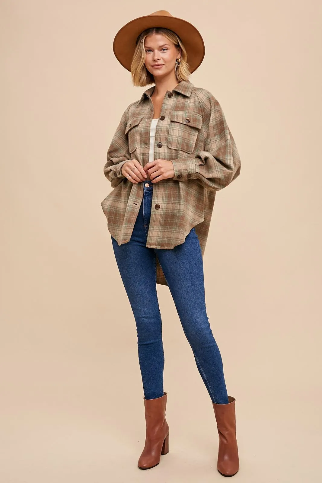 Christie Oversized Flannel Shirt