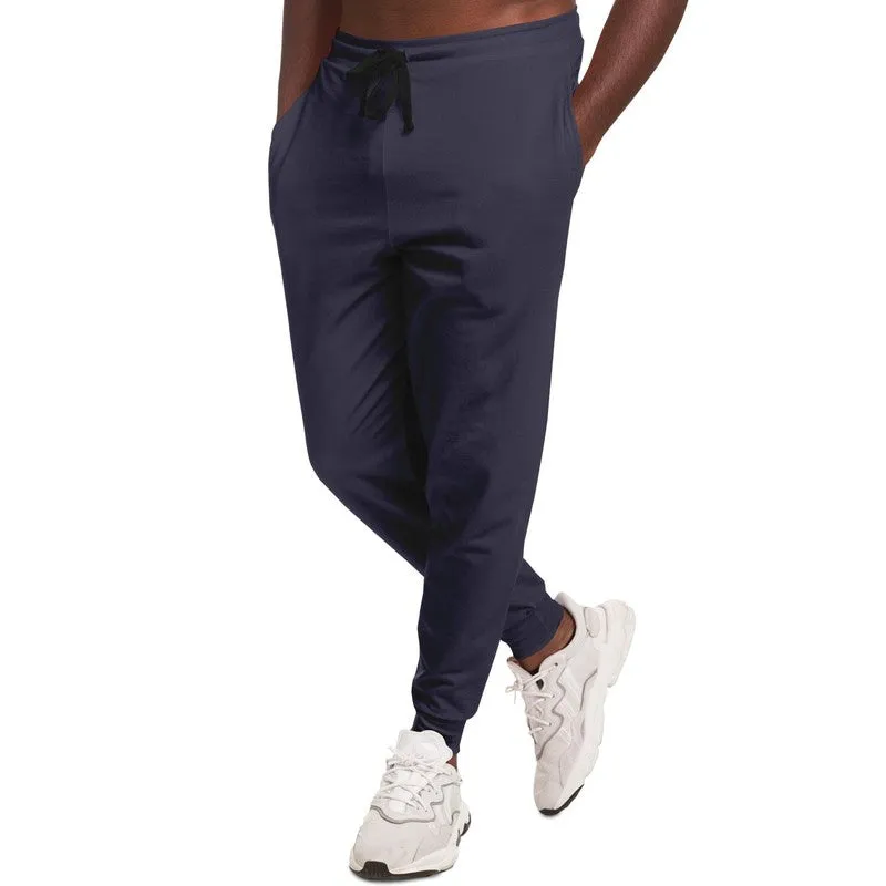 Dark Blue Gray Joggers | Unisex | with PLUS sizes | Dark Pale Pastel Blue Gray | C30M30Y0K80