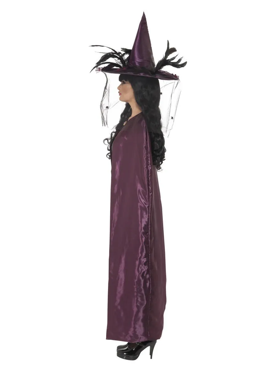 Deluxe Reversible Witches Cape Purple & Black