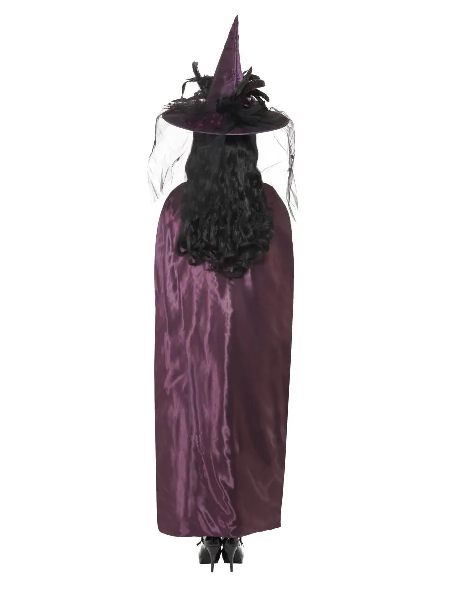 Deluxe Reversible Witches Cape Purple & Black