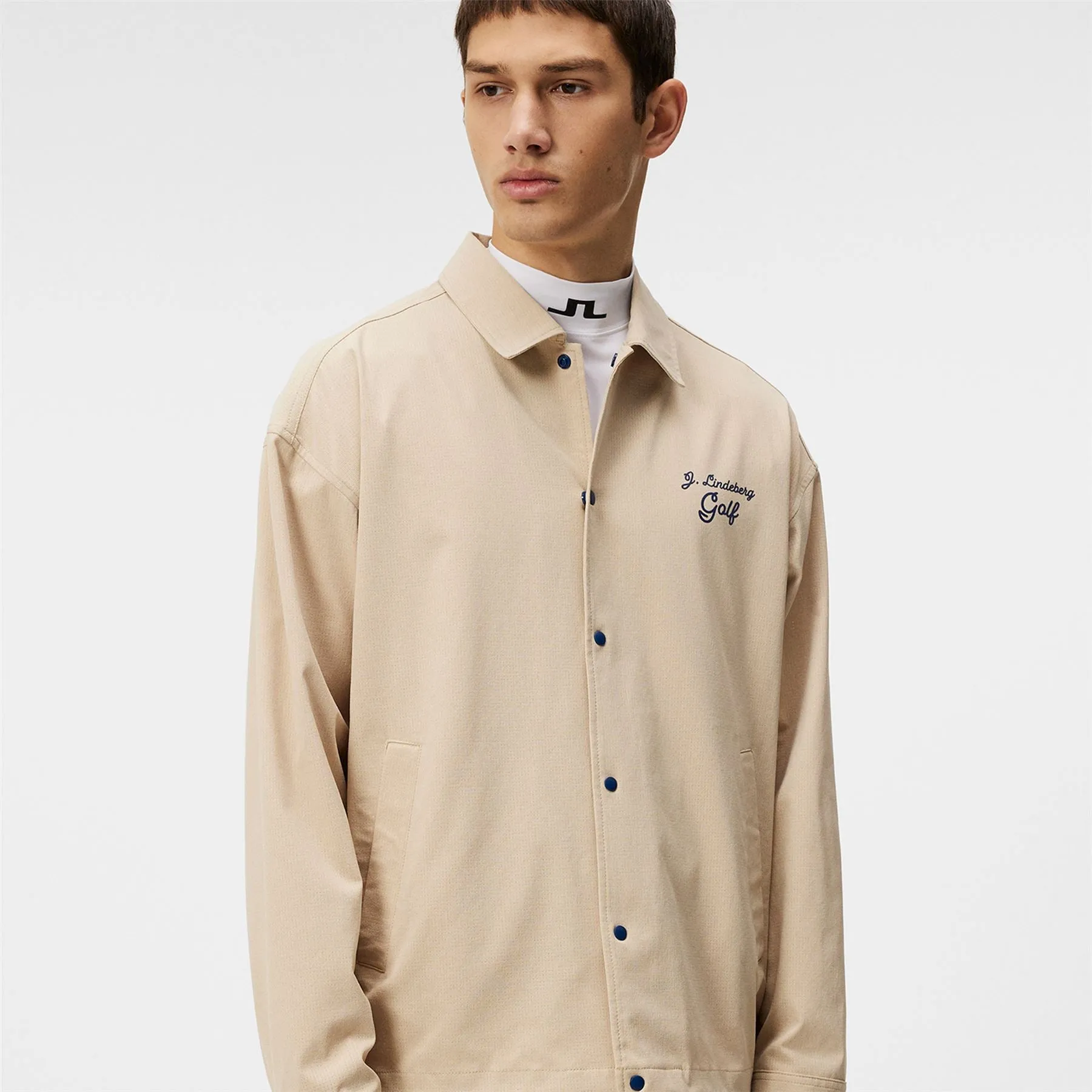 Dex High Vent Overshirt Shacket Safari Beige - SS24