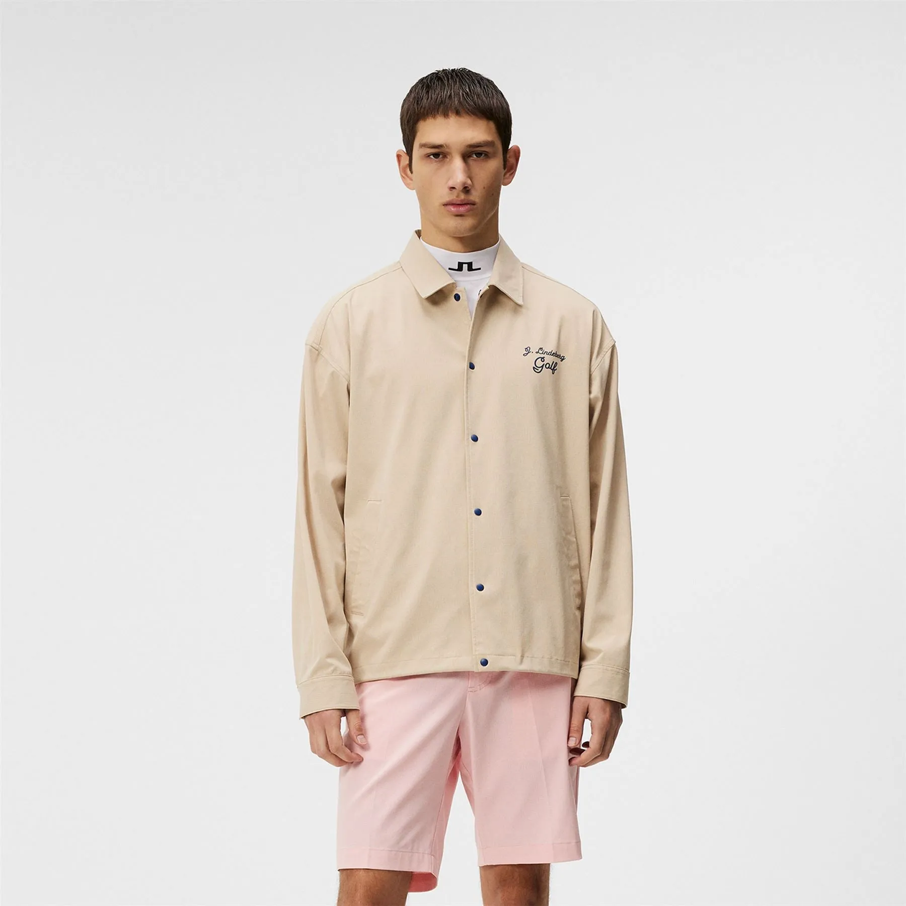 Dex High Vent Overshirt Shacket Safari Beige - SS24