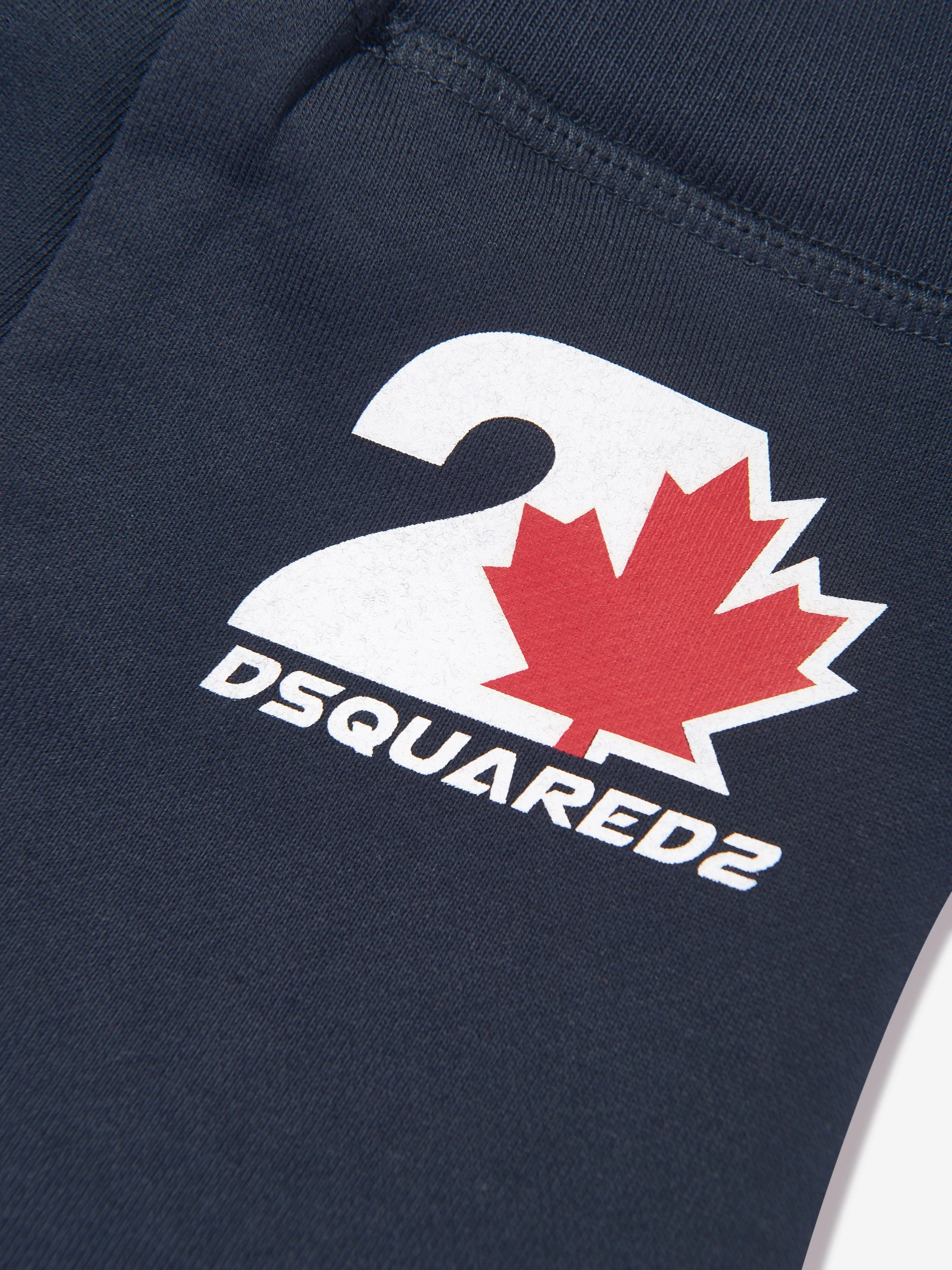 Dsquared2 Baby Maple Leaf Logo Joggers in Navy