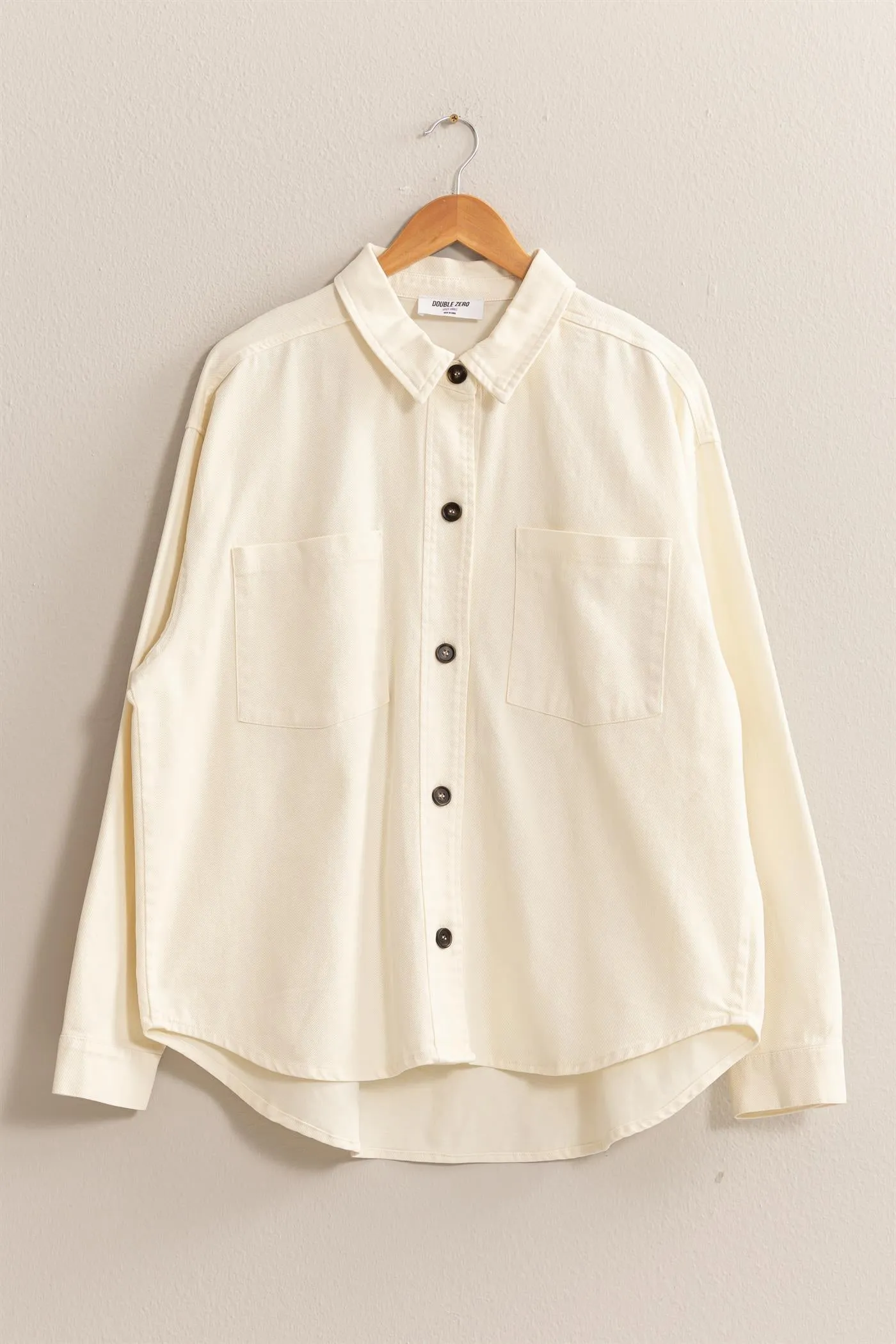 DZ24E942-OVERSIZED BUTTON UP SHACKET