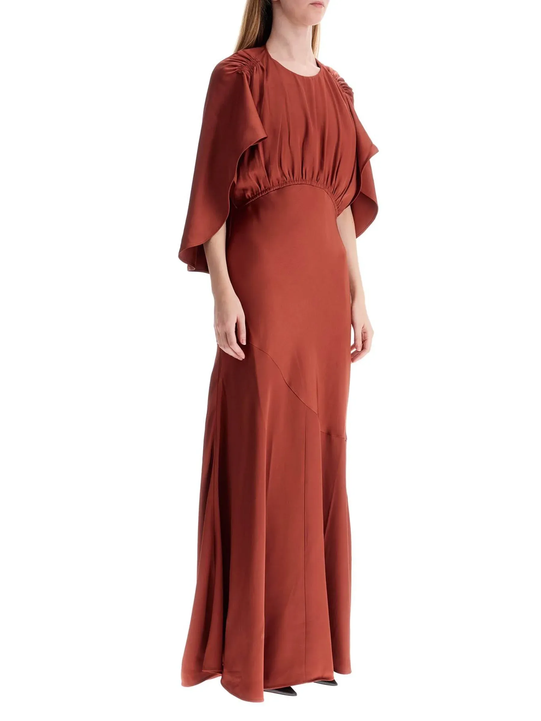 Eden Cape Sleeve Maxi Dress