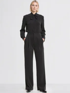 Elegant Style High Waist Wide-Leg Pleat Front Pant