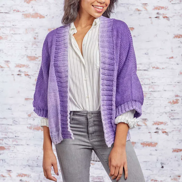 Free Knit Kimono Style Jacket Pattern