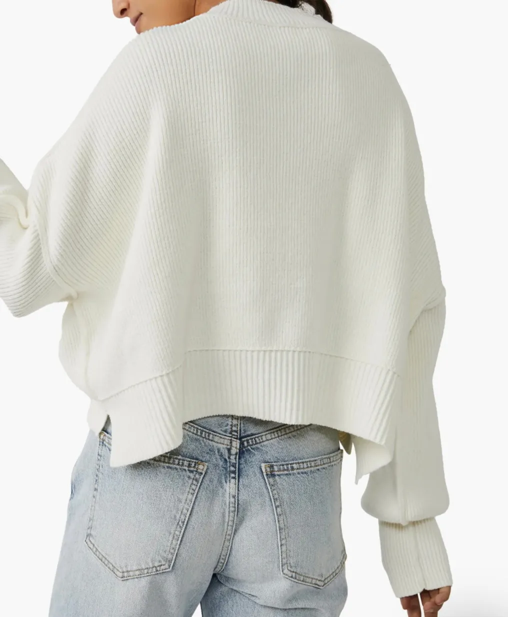 Free People Easy Street Crop Pullover