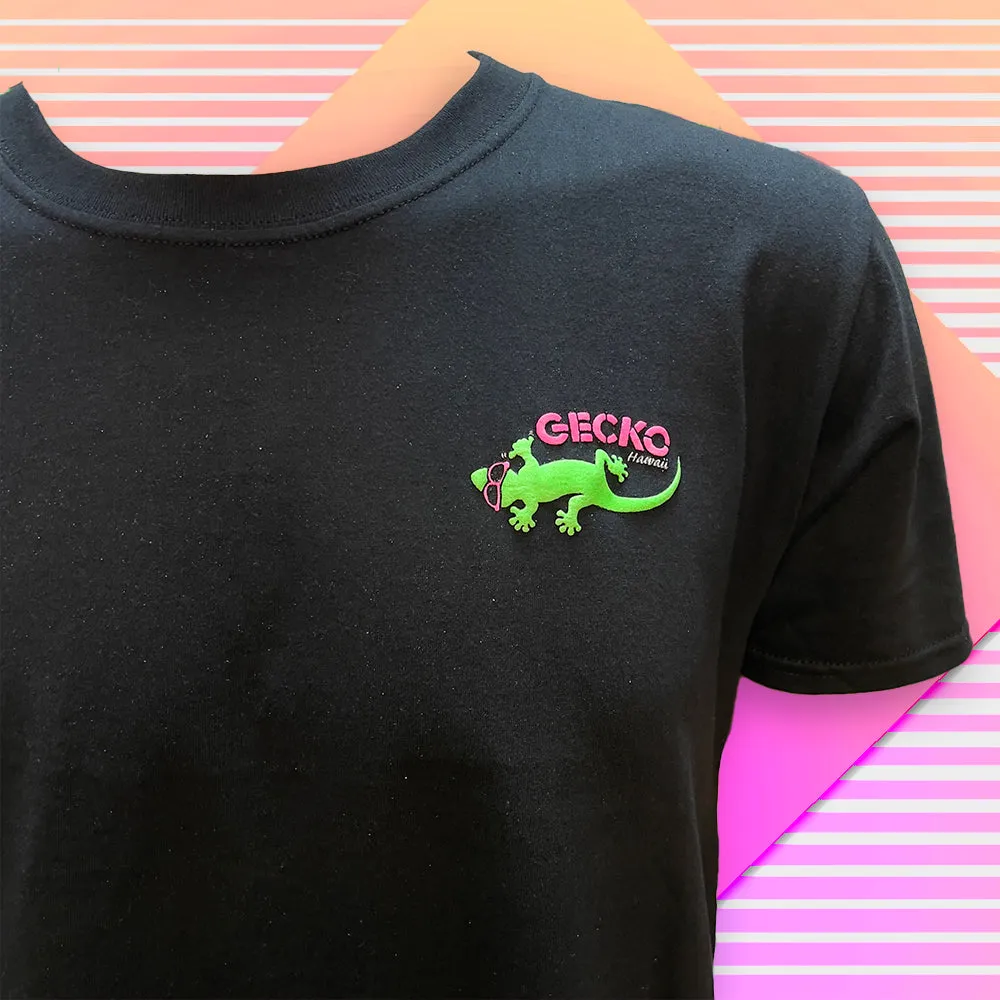 Gecko Cocktail Club Black Beach Tee