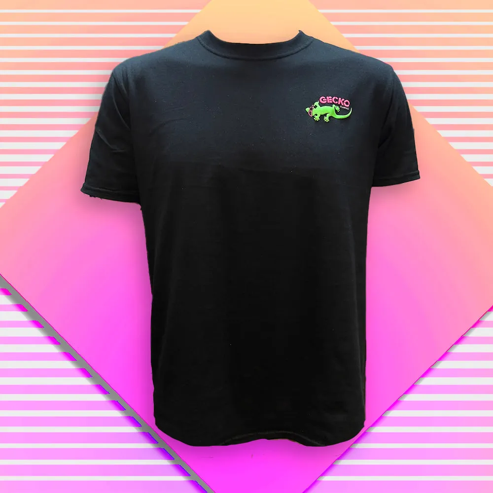 Gecko Cocktail Club Black Beach Tee