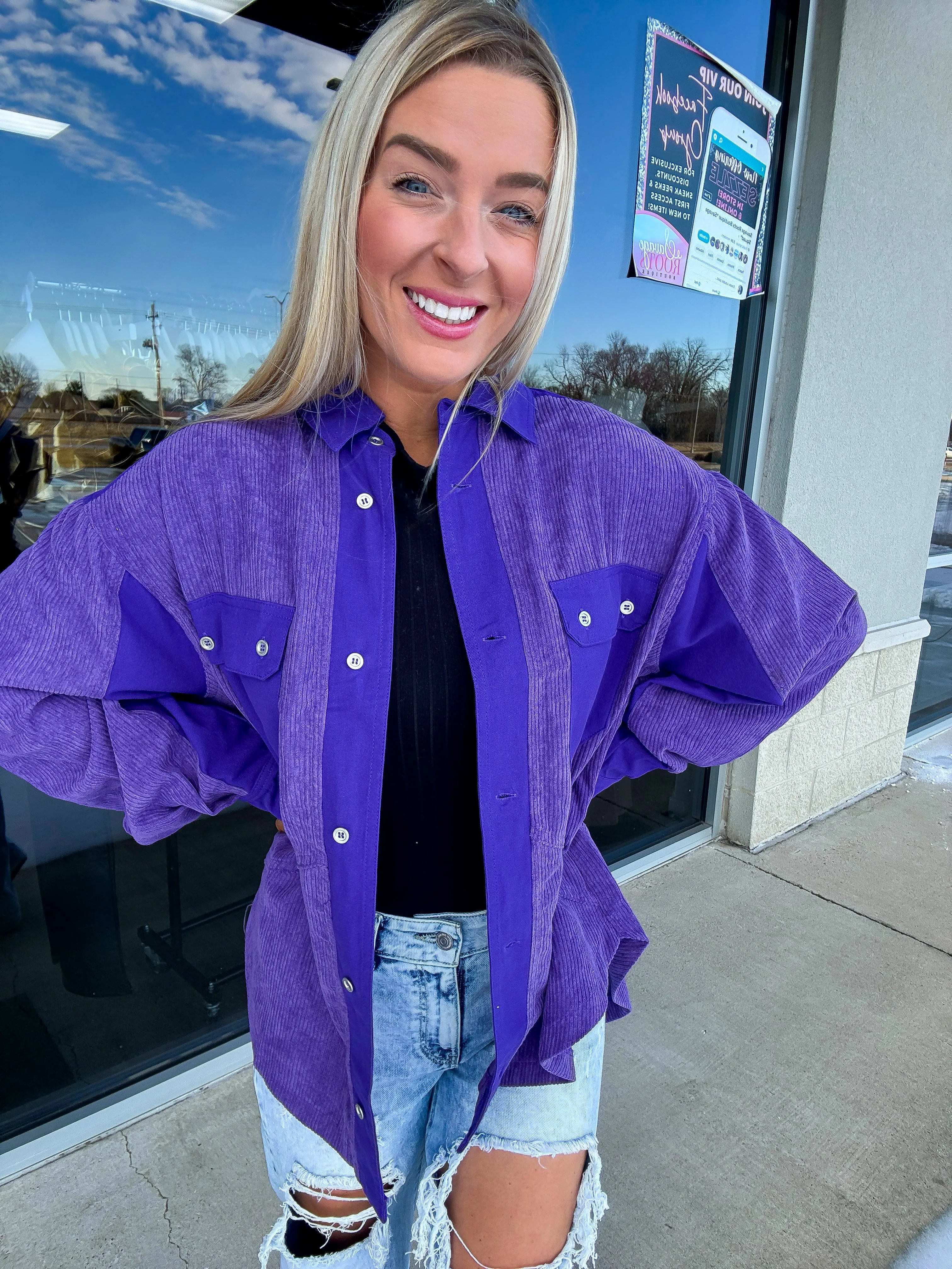 Going for Purple Shacket