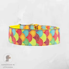 Handmade Dog Collar | Spring Colours | Width: 15-20-25-30-40 mm