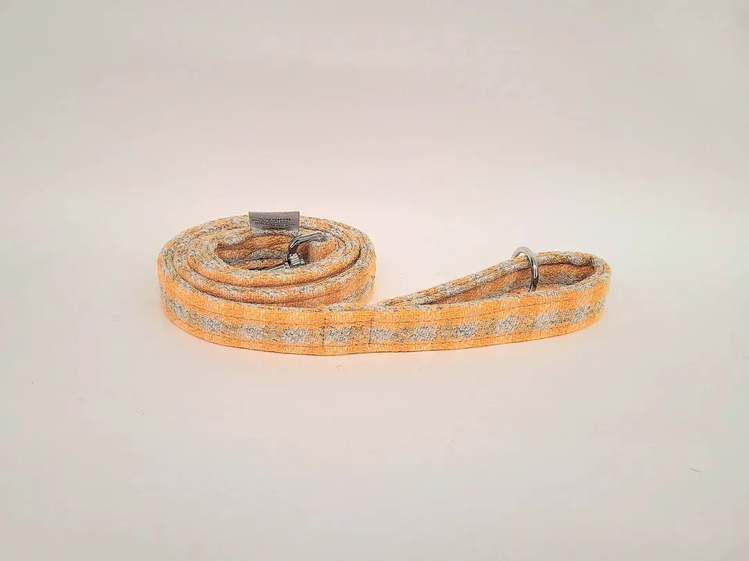 Harris Tweed Sunflower Check Buckle Dog Collar