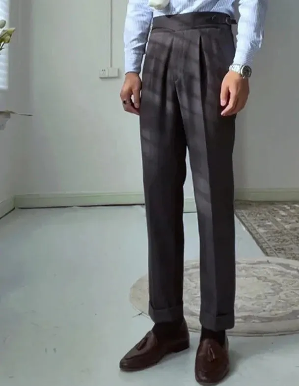 High waist gentleman trousers